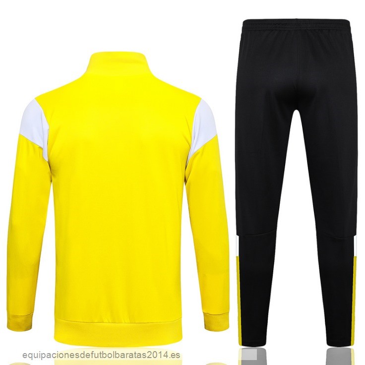 Nuevo Conjunto Completo Ropa Deportiva Con Cremallera Larga Borussia Dortmund 23/24 Amarillo Blanco Negro Baratas